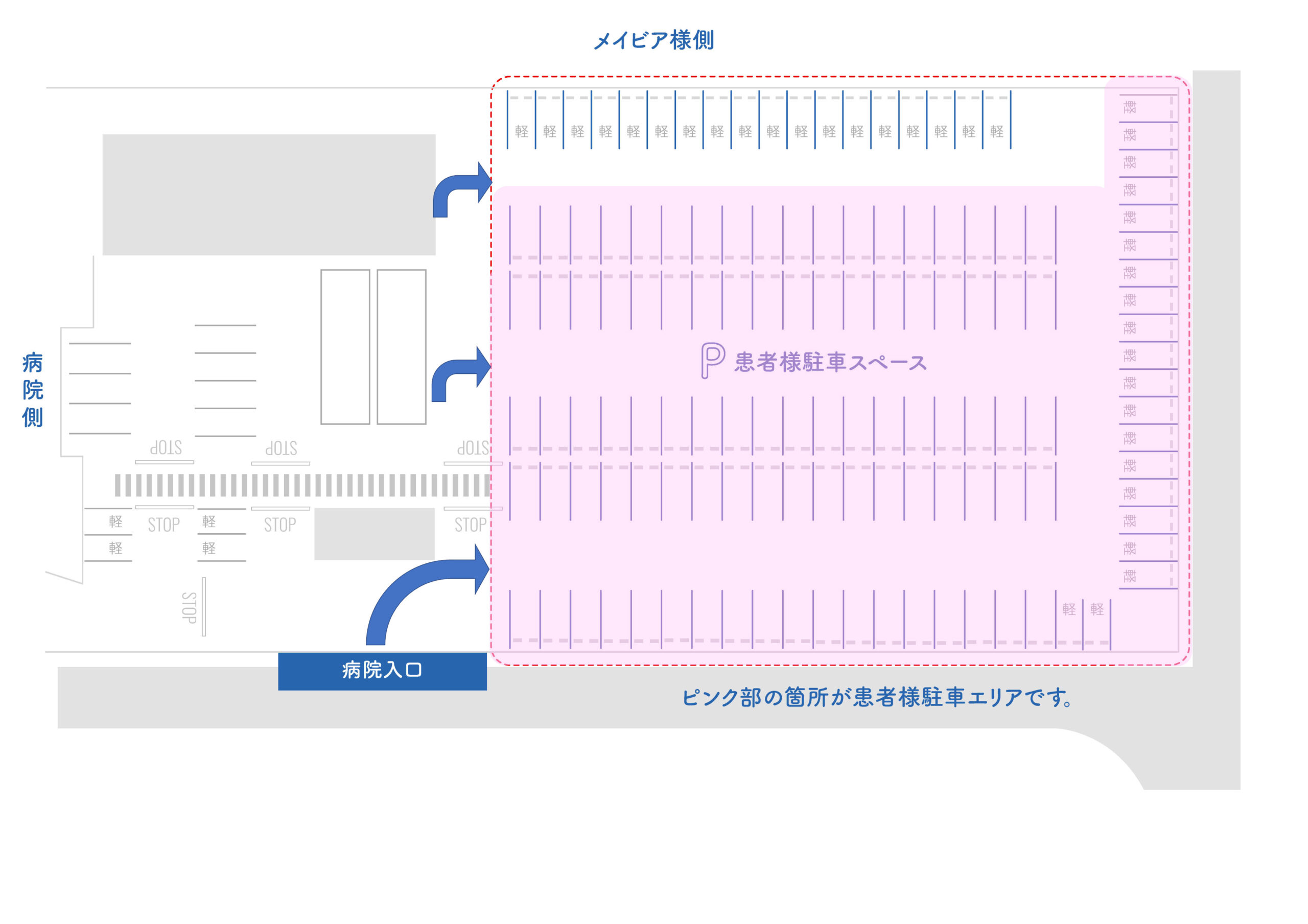 車でお越しの方(駐車場案内)